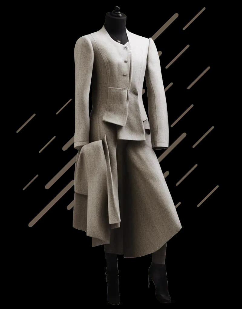 Before and after retouching