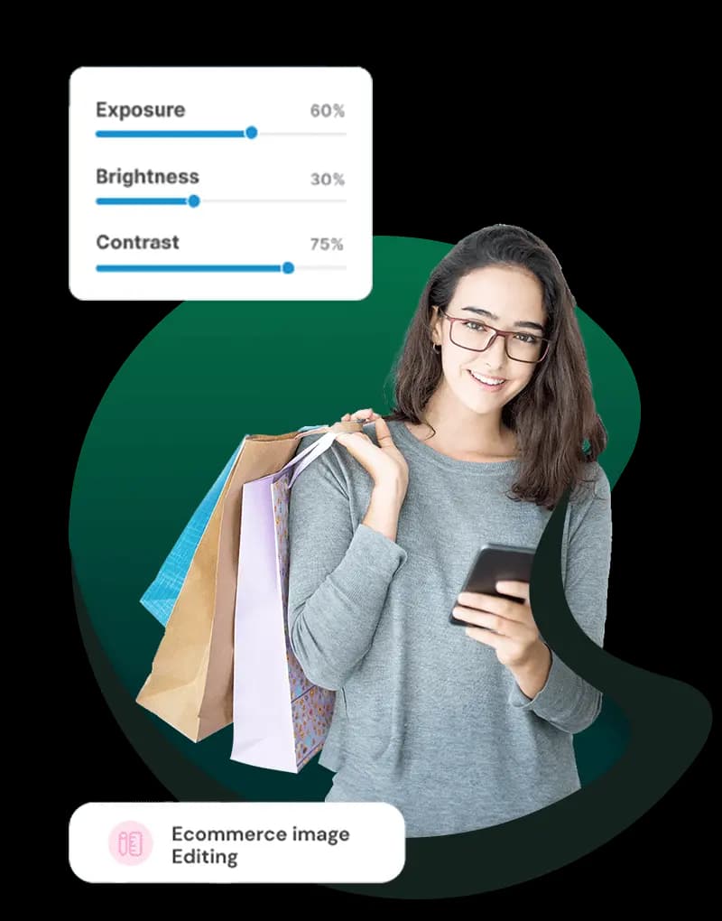 Before and after retouching